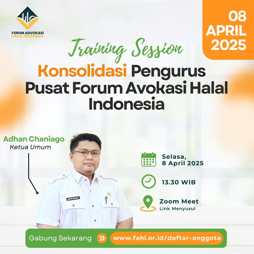FAHI Gelar Sesi Pelatihan Virtual untuk Pengurus Pusat